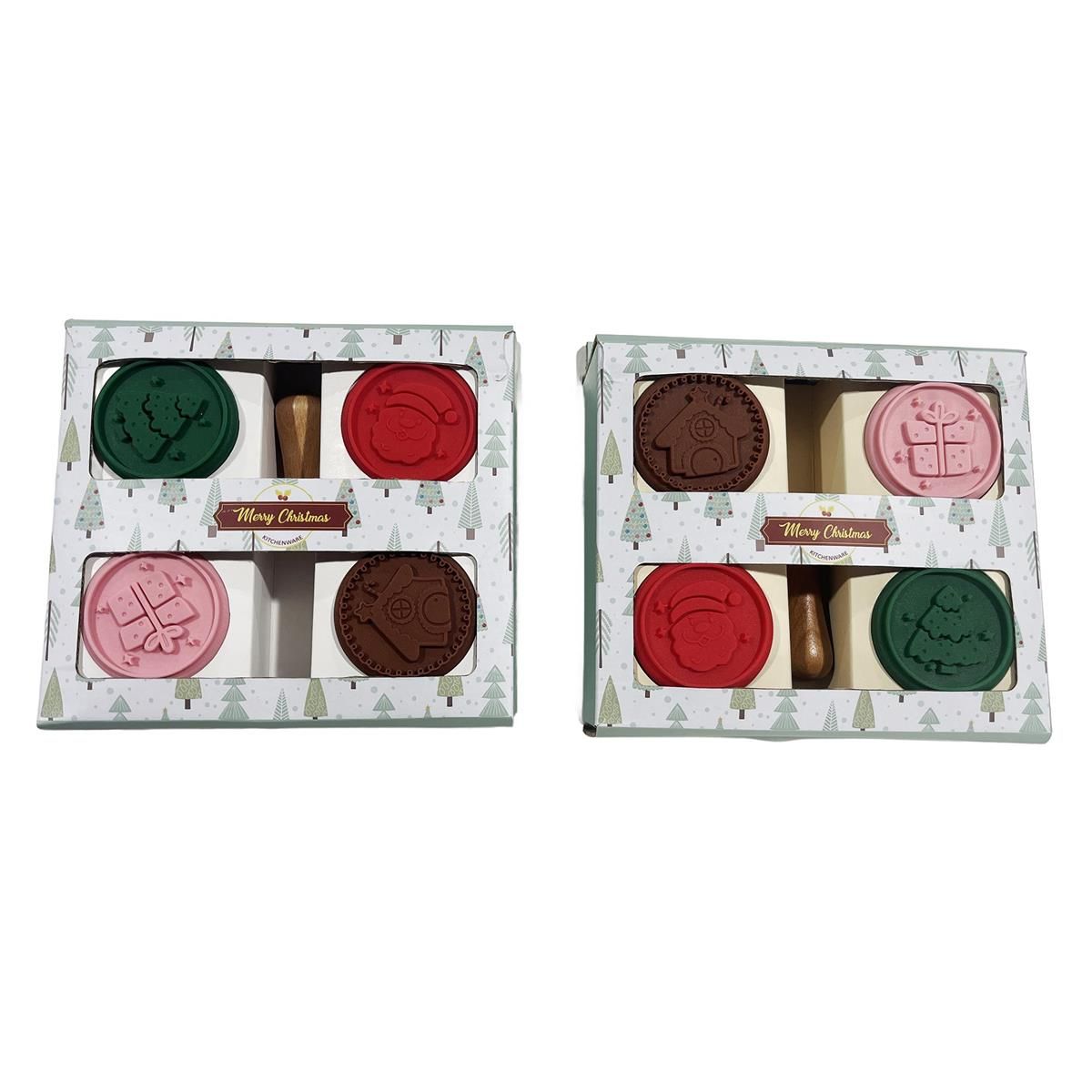 Christmas Silicone Cookie Stamp Set