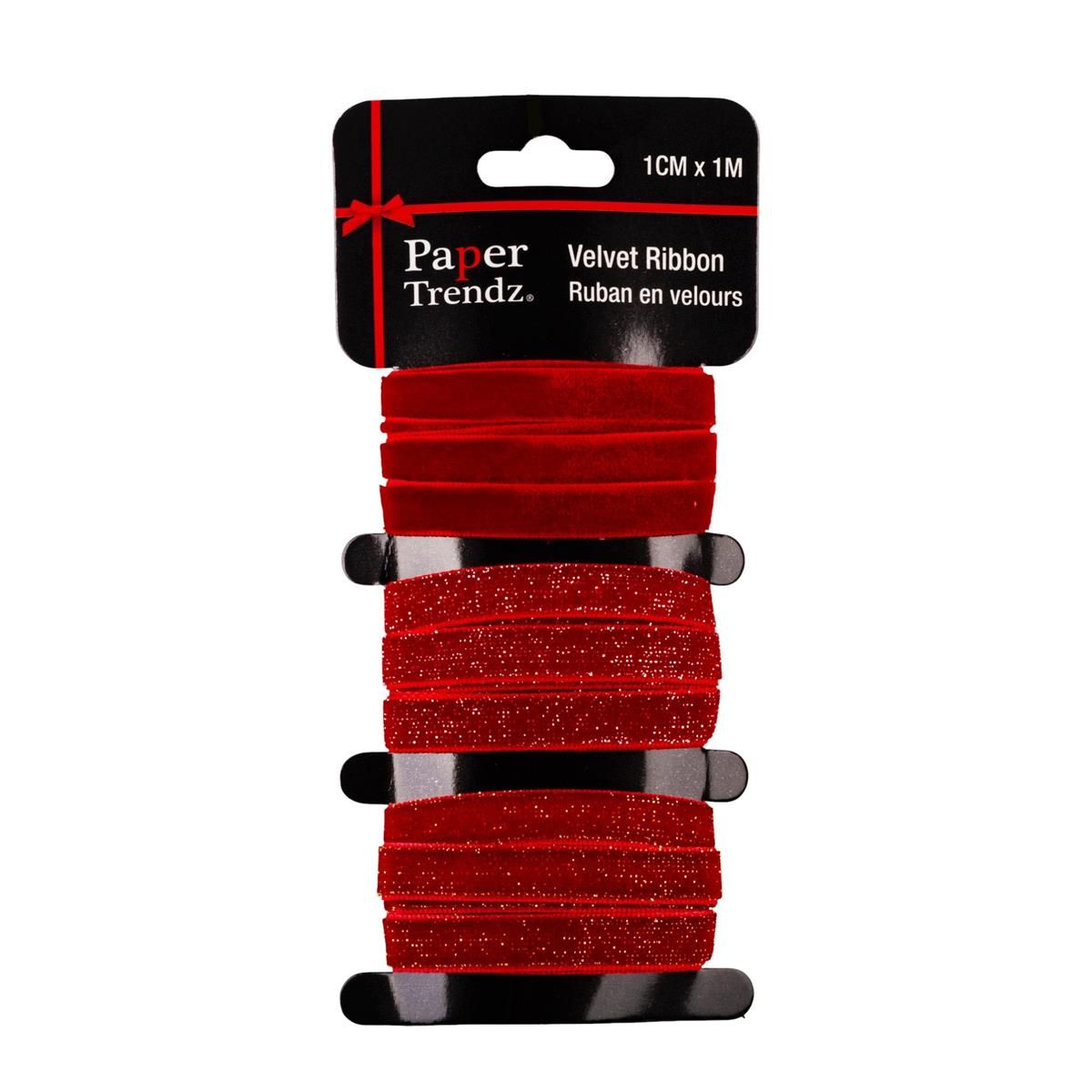 Small Velvet Ribbon 3pc