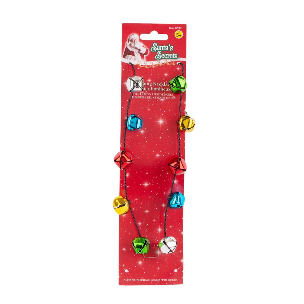Light Up Jingle Bell Necklace