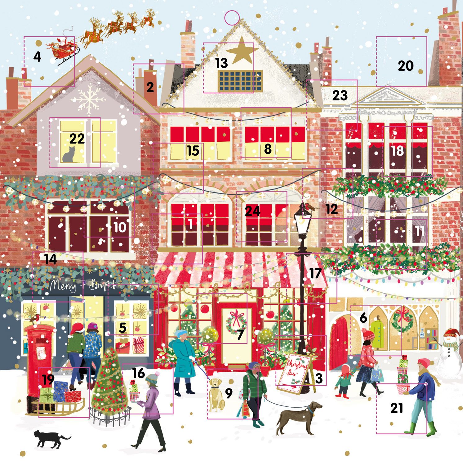 Advent Calendar Festive Street