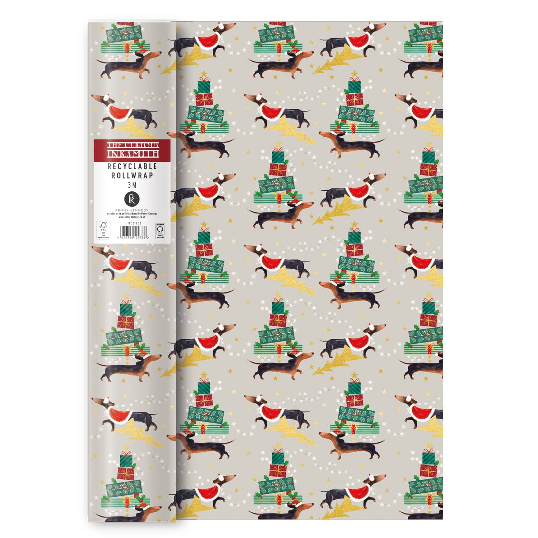 Penny Kennedy Roll Wrap Yule Dog