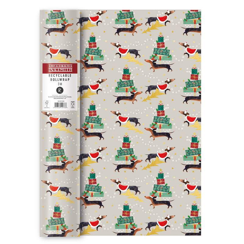 Penny Kennedy Roll Wrap Yule Dog