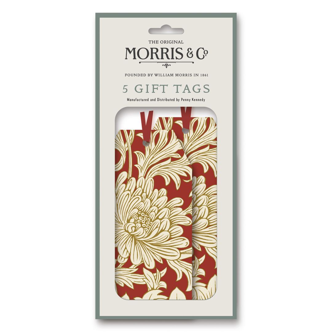 Gift Tags William Morris Chrysanthemum