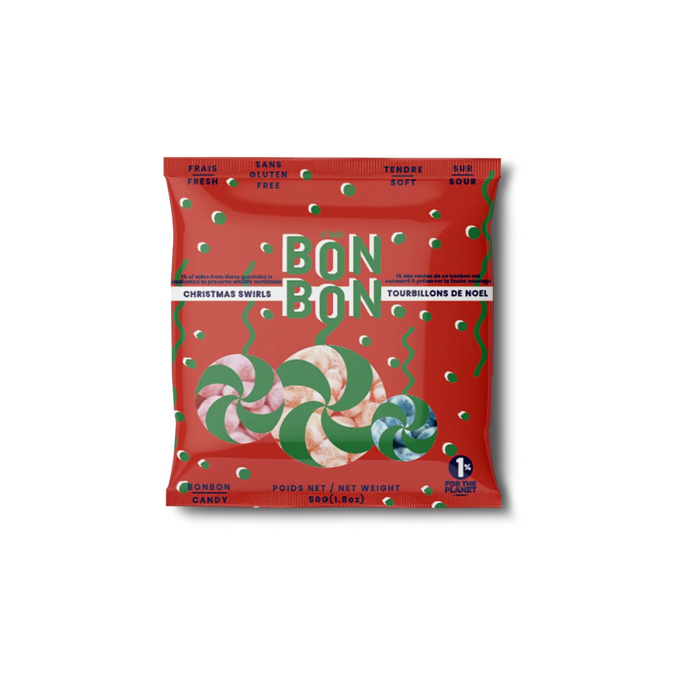 Christmas Gummy Swirls 50g