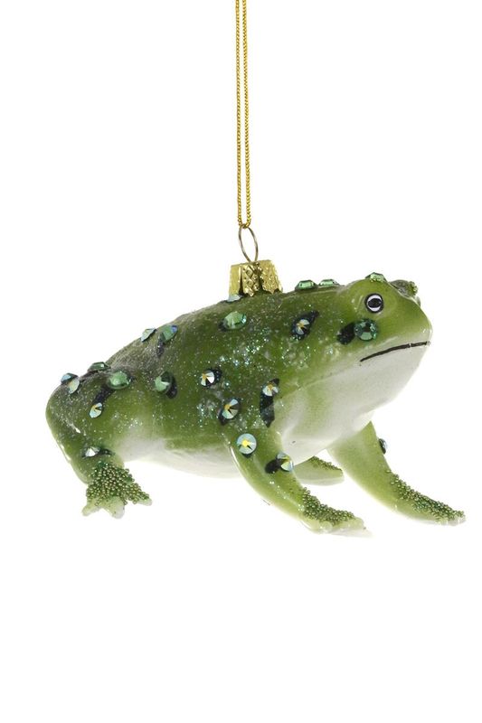Glass Ornament Meadowlands Frog