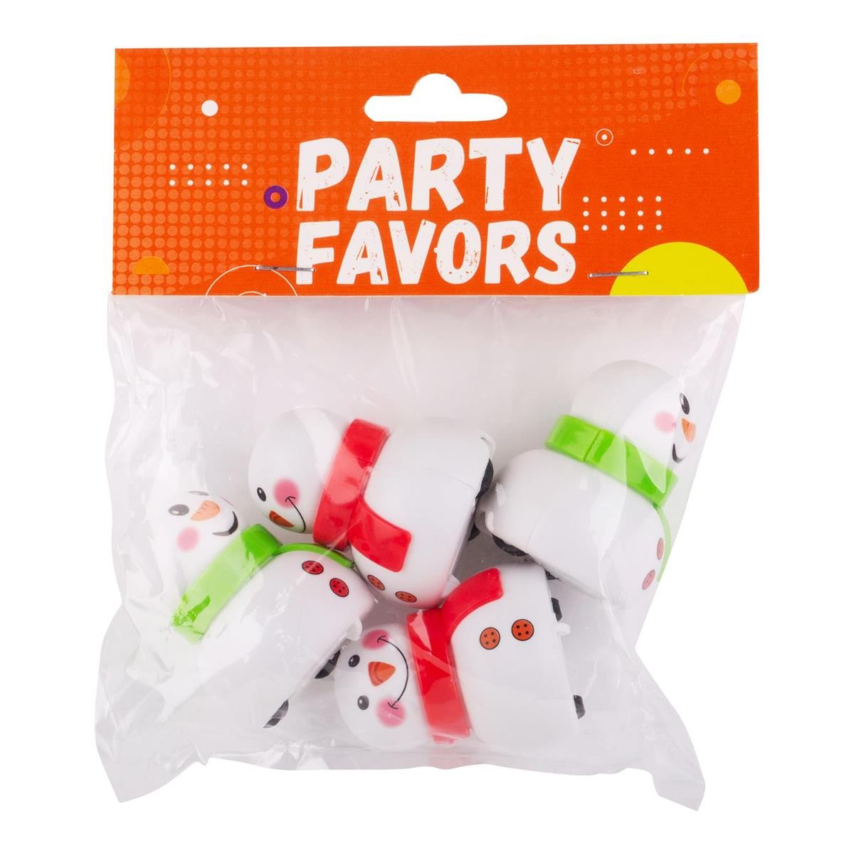 Snowman Pull Back Car 4pk