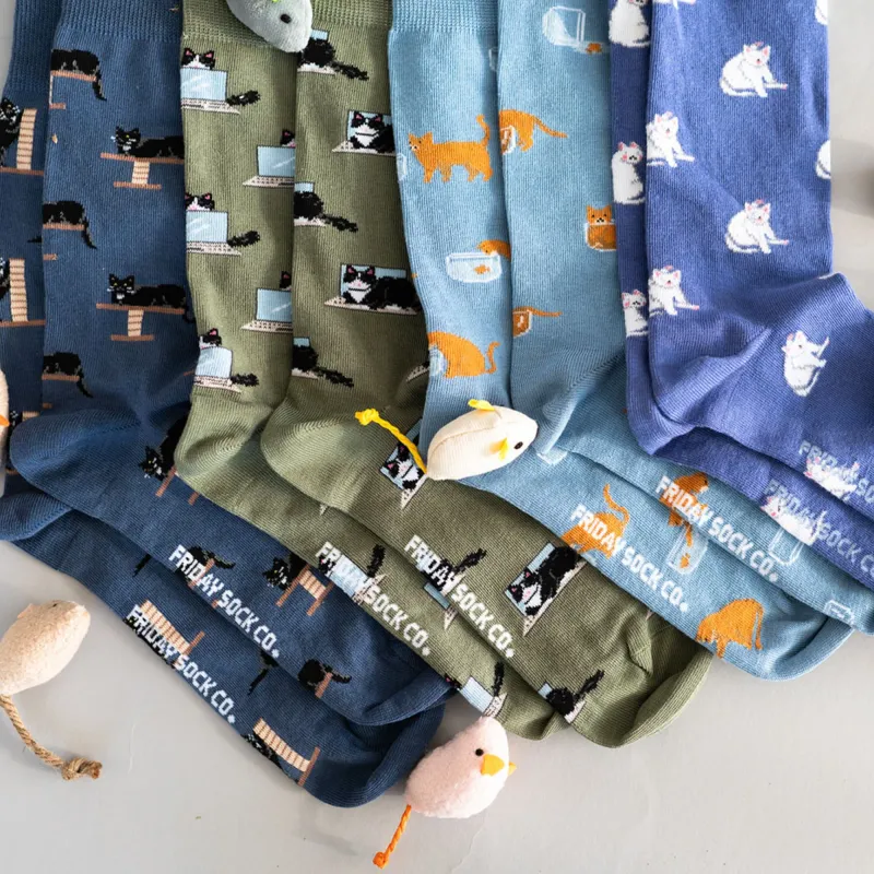 Men's Socks Fluffy Cat