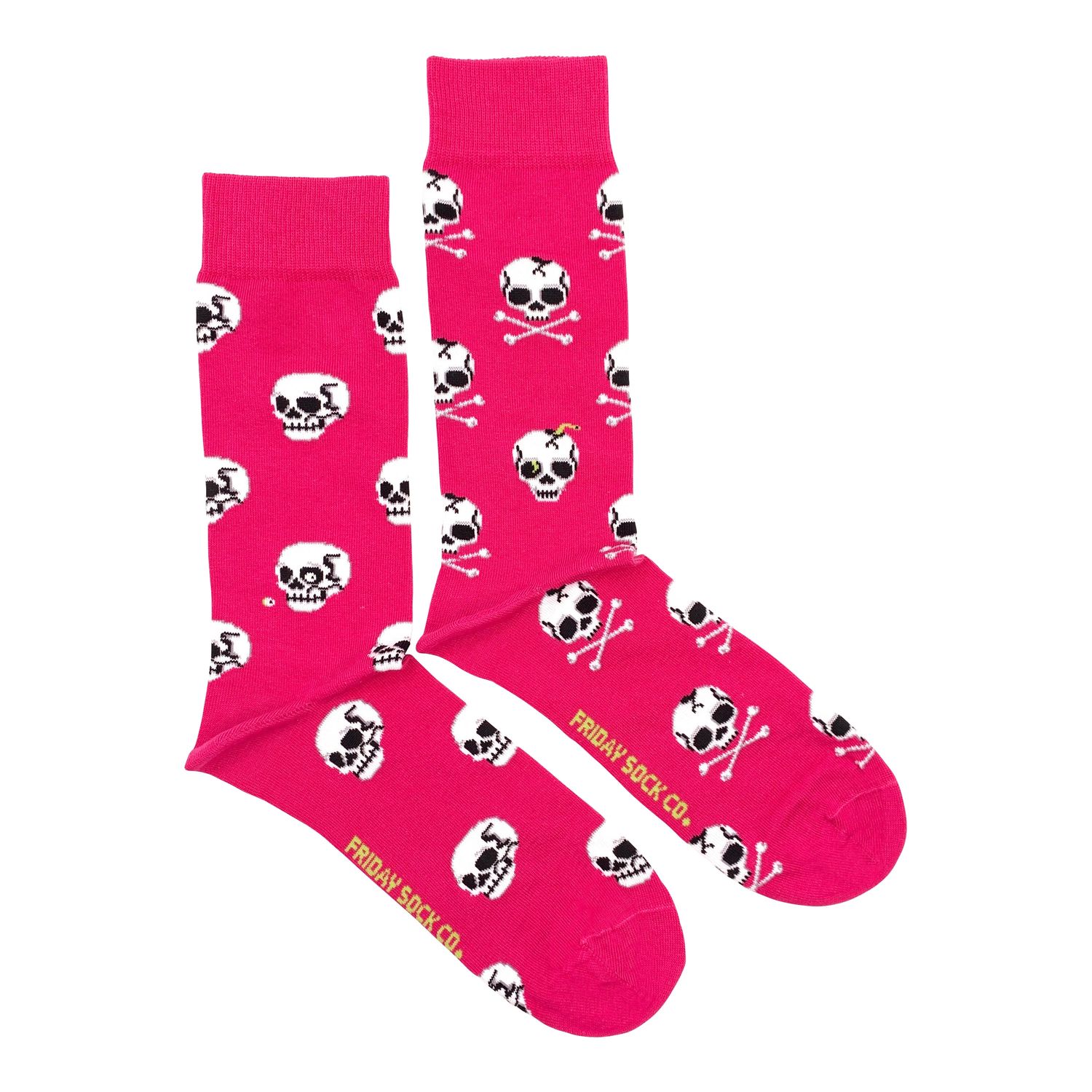 Men&#39;s Socks Skull Pink