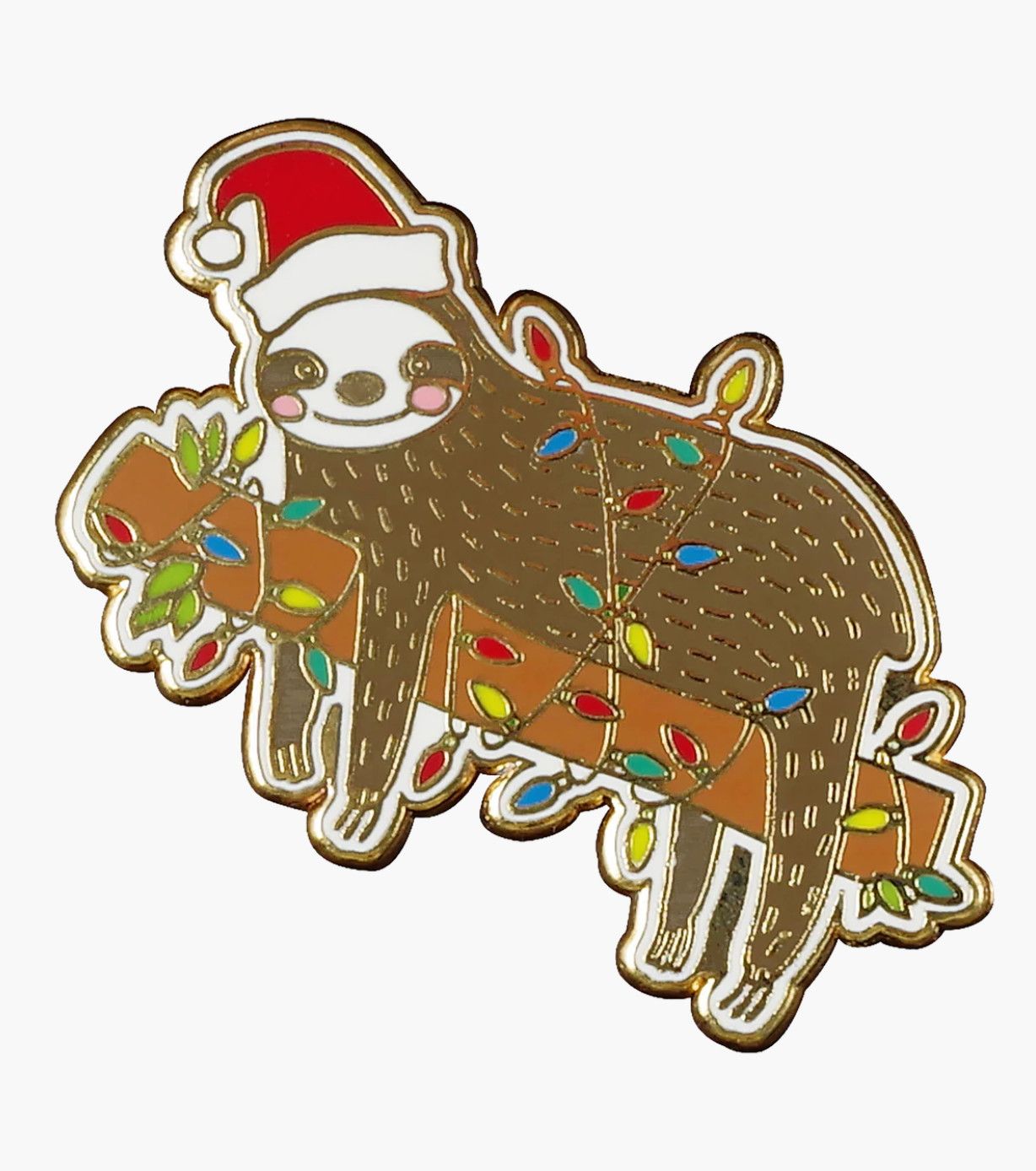Enamel Pin Festive Sloth
