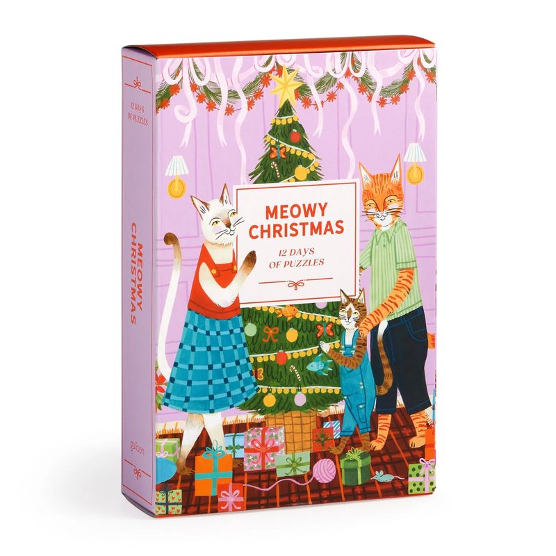 12 Days of Puzzles Advent Meowy Christmas