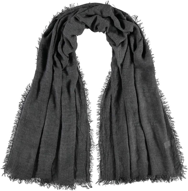Optic Cold Dye Woven Wrap Scarf Black