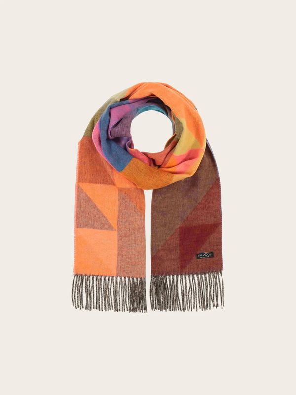 Cashmink Scarf With Geometric Design Pink