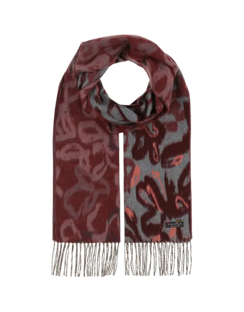 Cashmink Scarf With Abstract Pattern