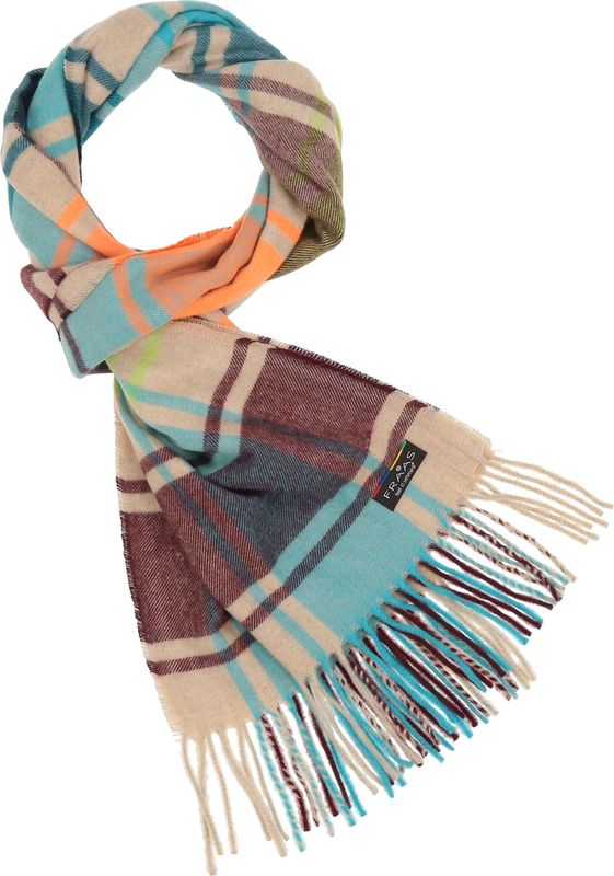 Cashmink Scarf Plaid Check Sand