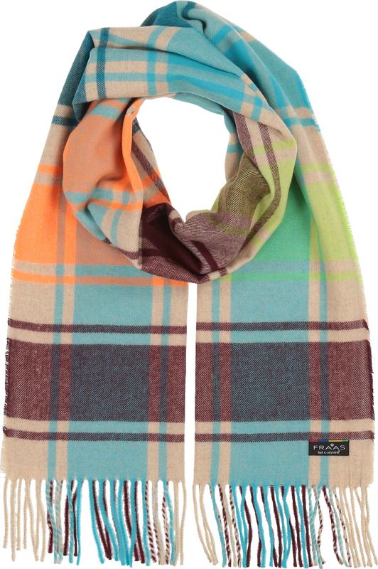 Cashmink Scarf Plaid Check Sand