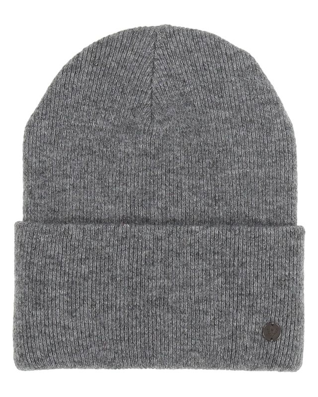 Jersey Knit Cuff Beanie Grey