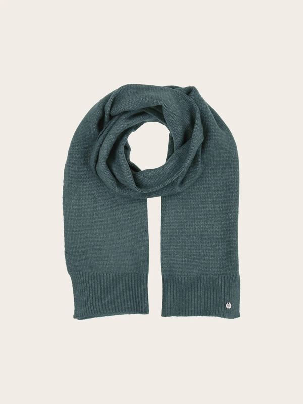 Knitted Scarf In Wool Blend Crystal Teal