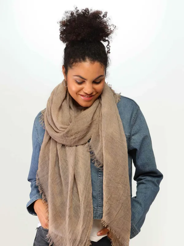 Single Coloured Stole Pure White