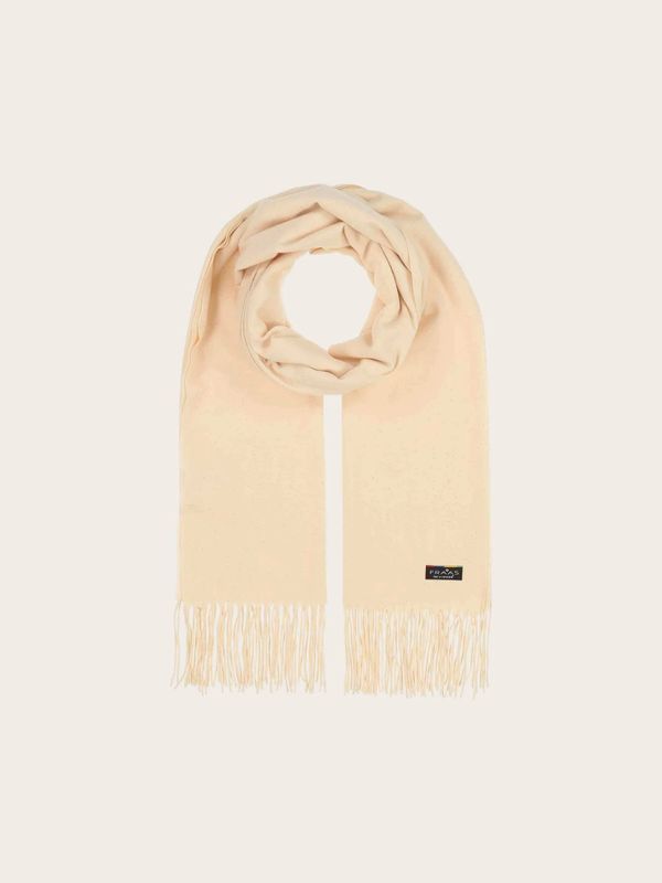 Elegant Cashmink Stole With Delicate Glitter Honest White