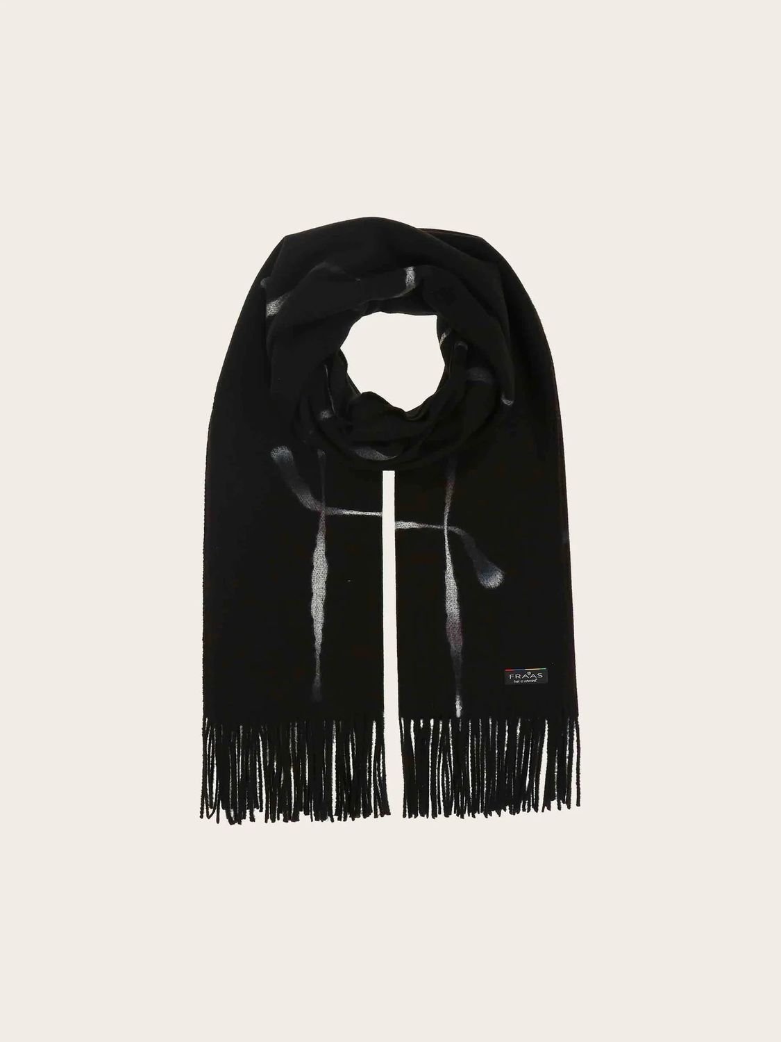 Cashmink Stole Window Pane Check Black and White