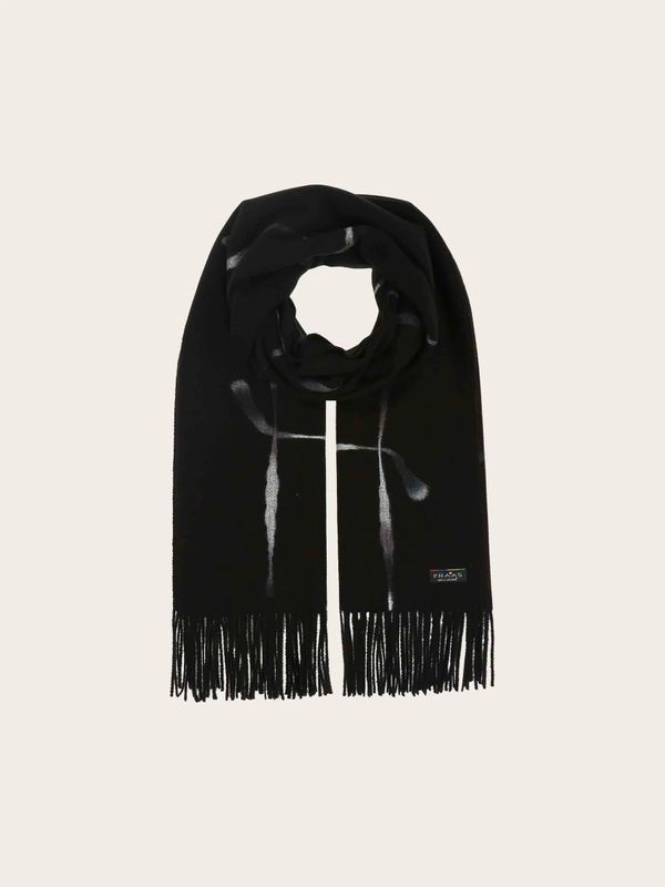 Cashmink Stole Window Pane Check Black and White