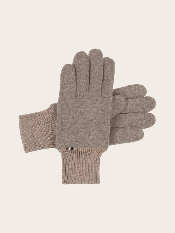 Mottled Bugatti Gloves Taupe Large