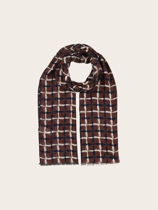 Bugatti Scarf Geometric Print Pepper