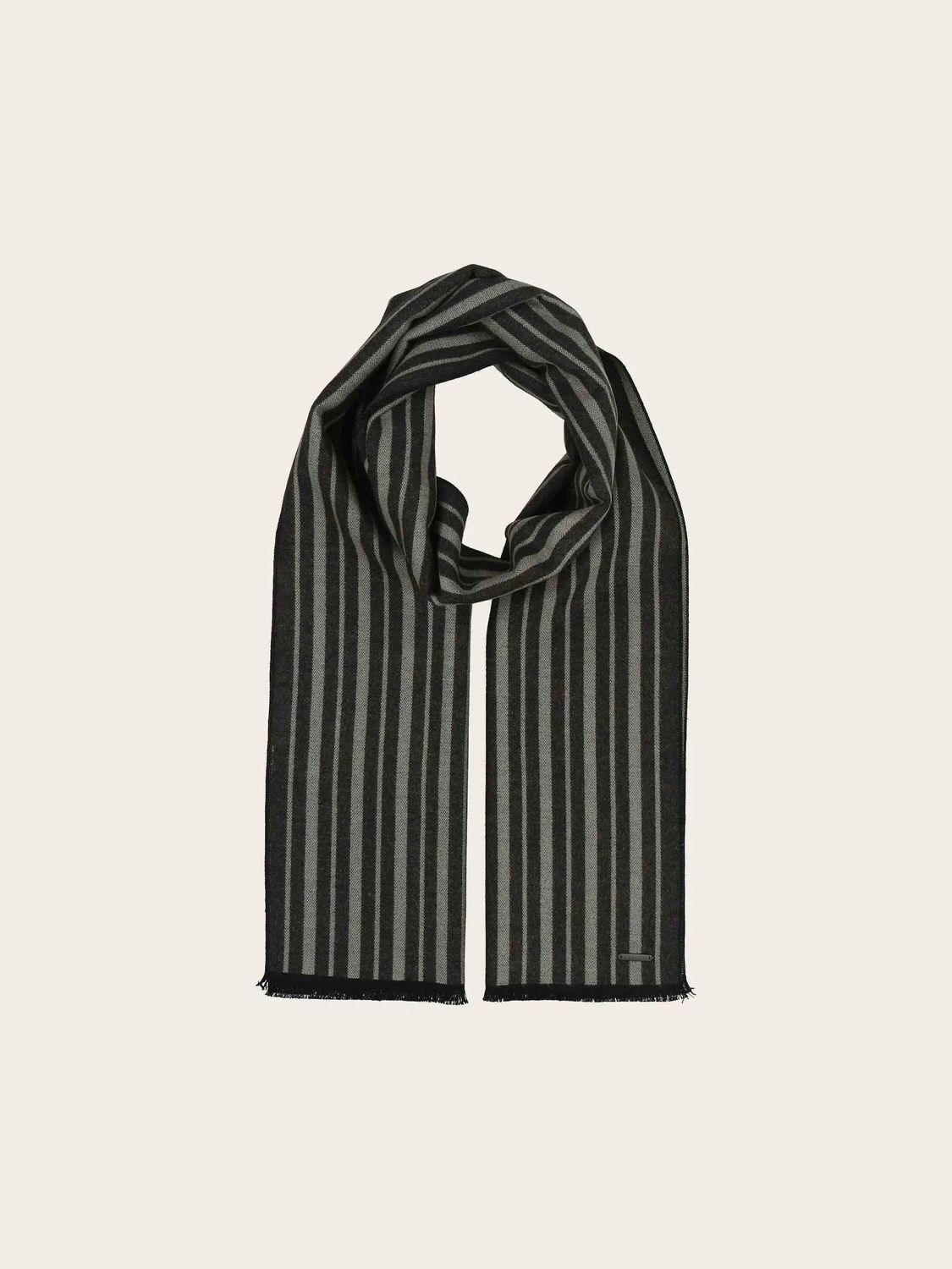 Bugatti Scarf Stripe Design Charcoal