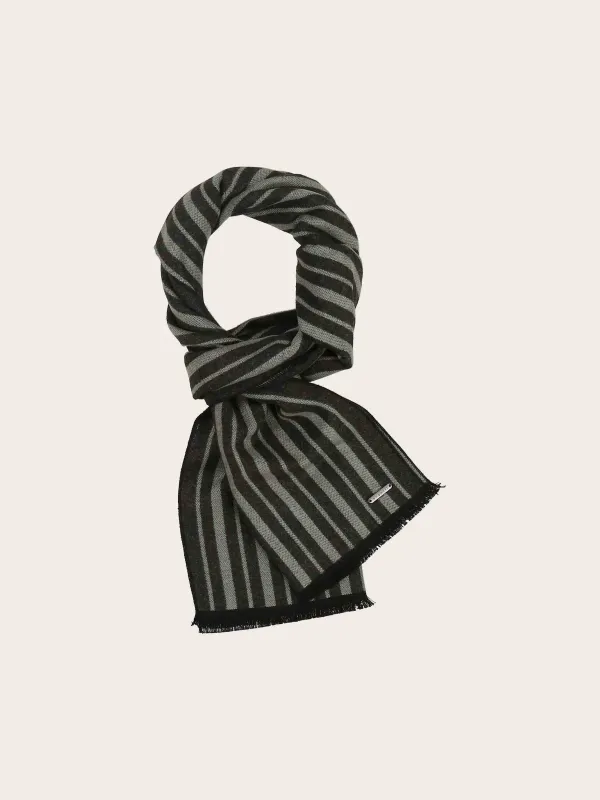 Bugatti Scarf Stripe Design Black