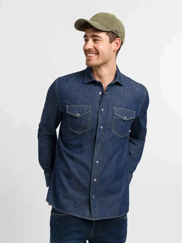 Bugatti Baseball Corduroy Cap Navy