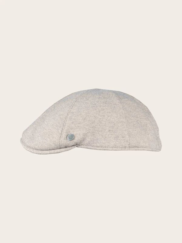 Mottled Bugatti Flat Cap With Earflaps Camel