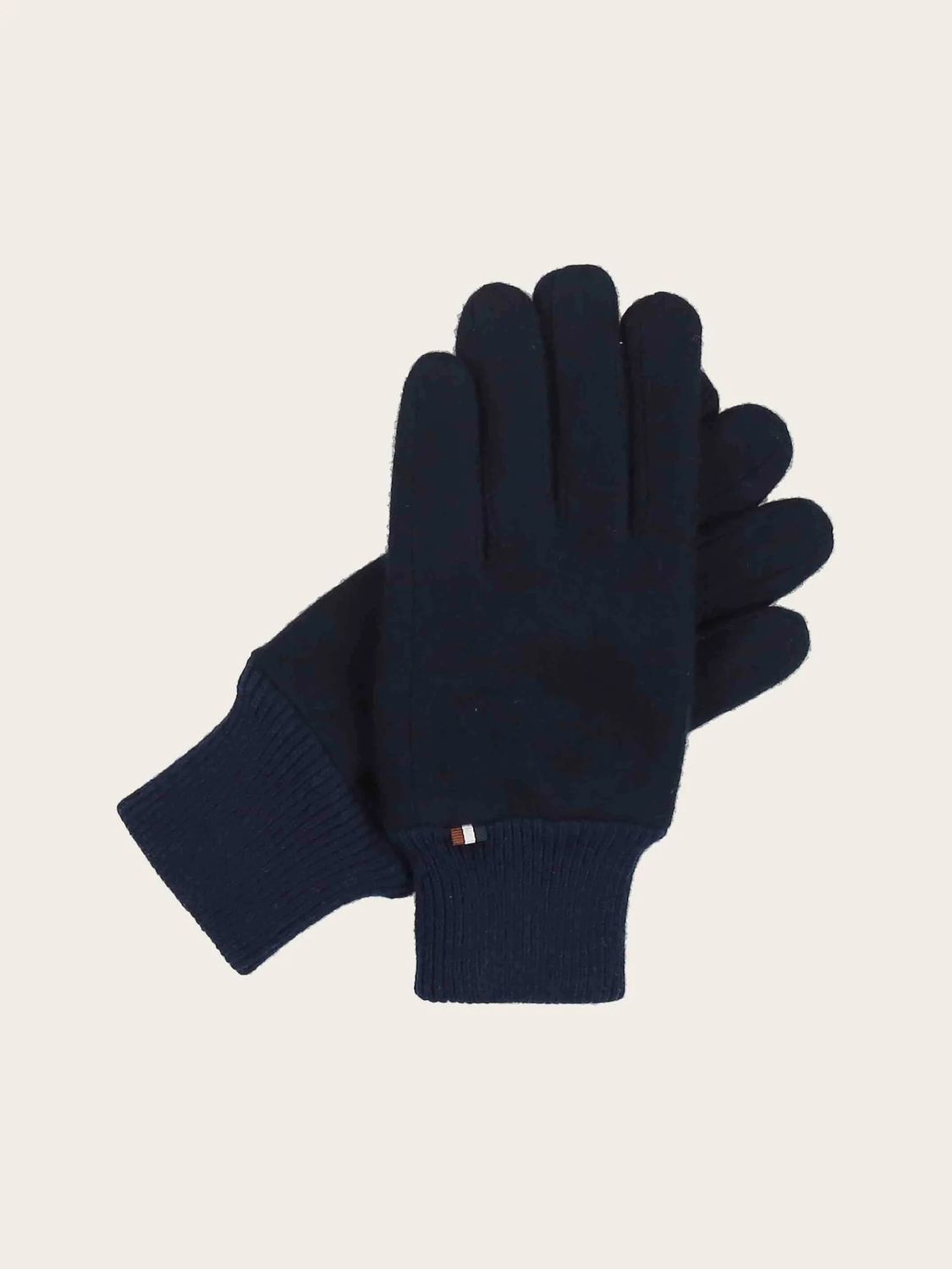 Mottled Bugatti Gloves Navy Large