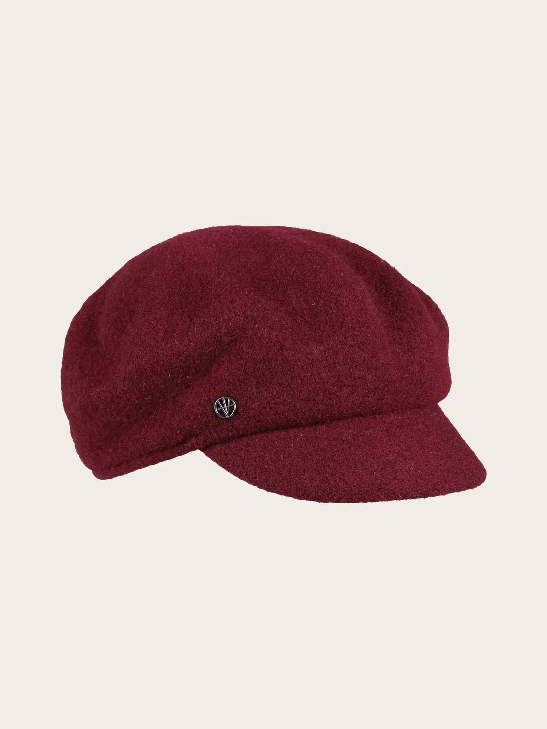 Baker Boy Cap Pure Wool Wine