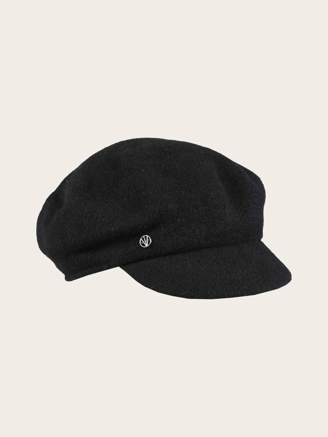 Baker Boy Cap Pure Wool Black