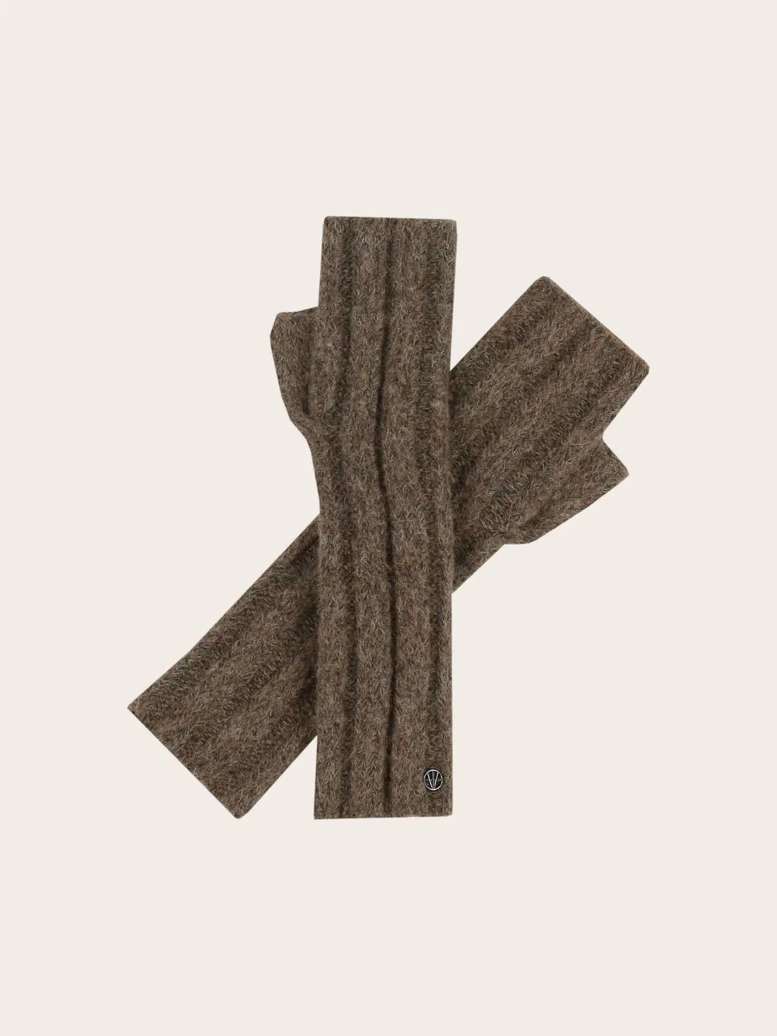 Knitted Wrist Warmers Khaki