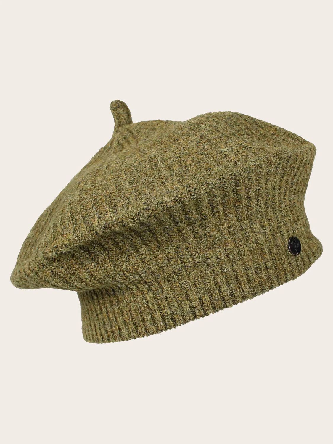 Knitted Beret Safari Green
