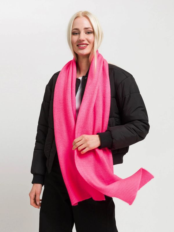 Knitted Scarf In Wool Blend Digital Pink
