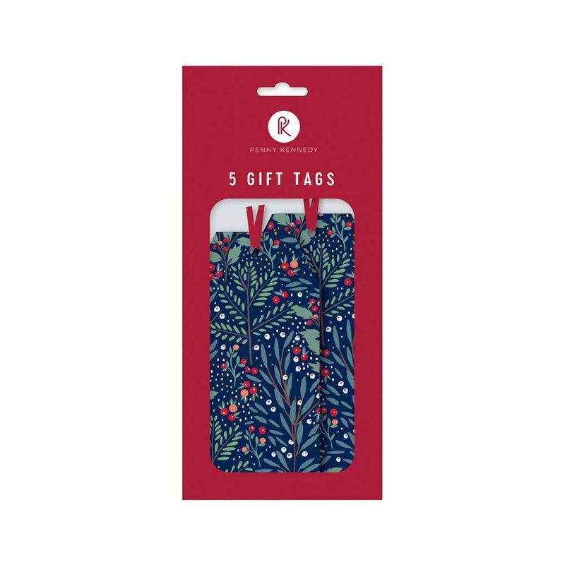 Gift Tags William Morris Ditsy Foliage Midnight
