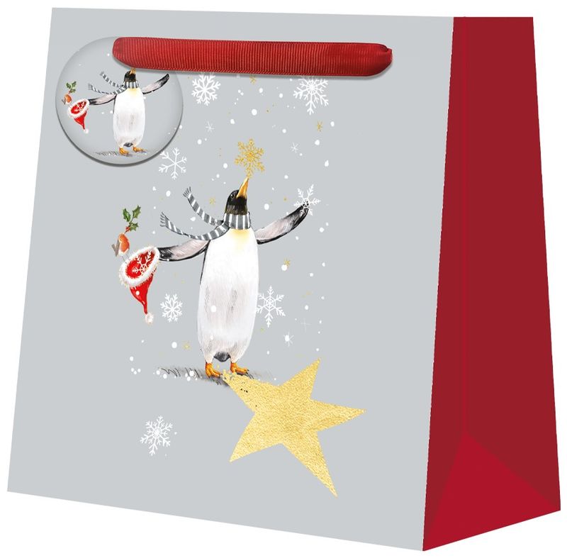Medium Gift Bag Penguin Joy