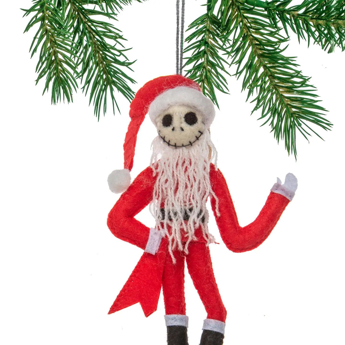 Felt Ornament Jack Skellington Santa