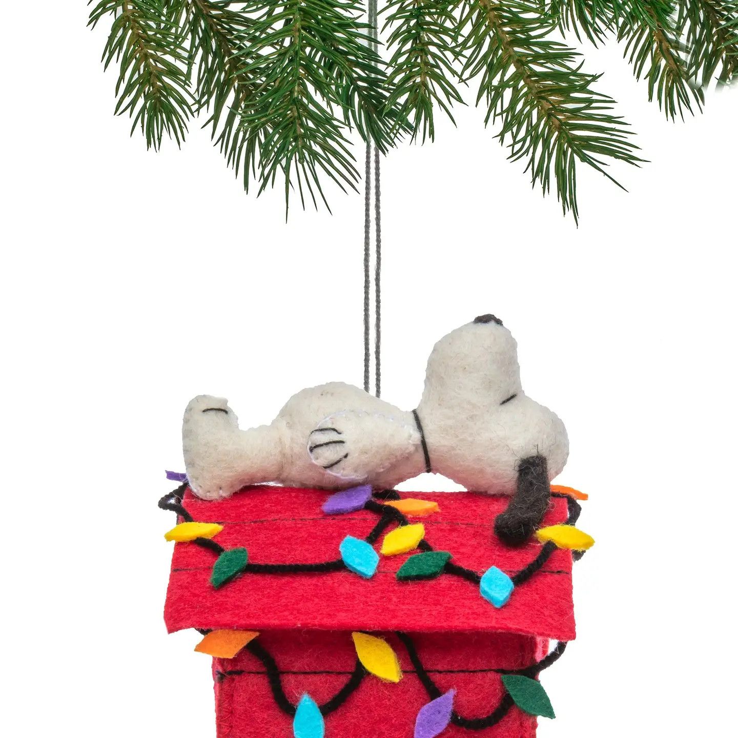 Felt Ornament Snoopy On Roof