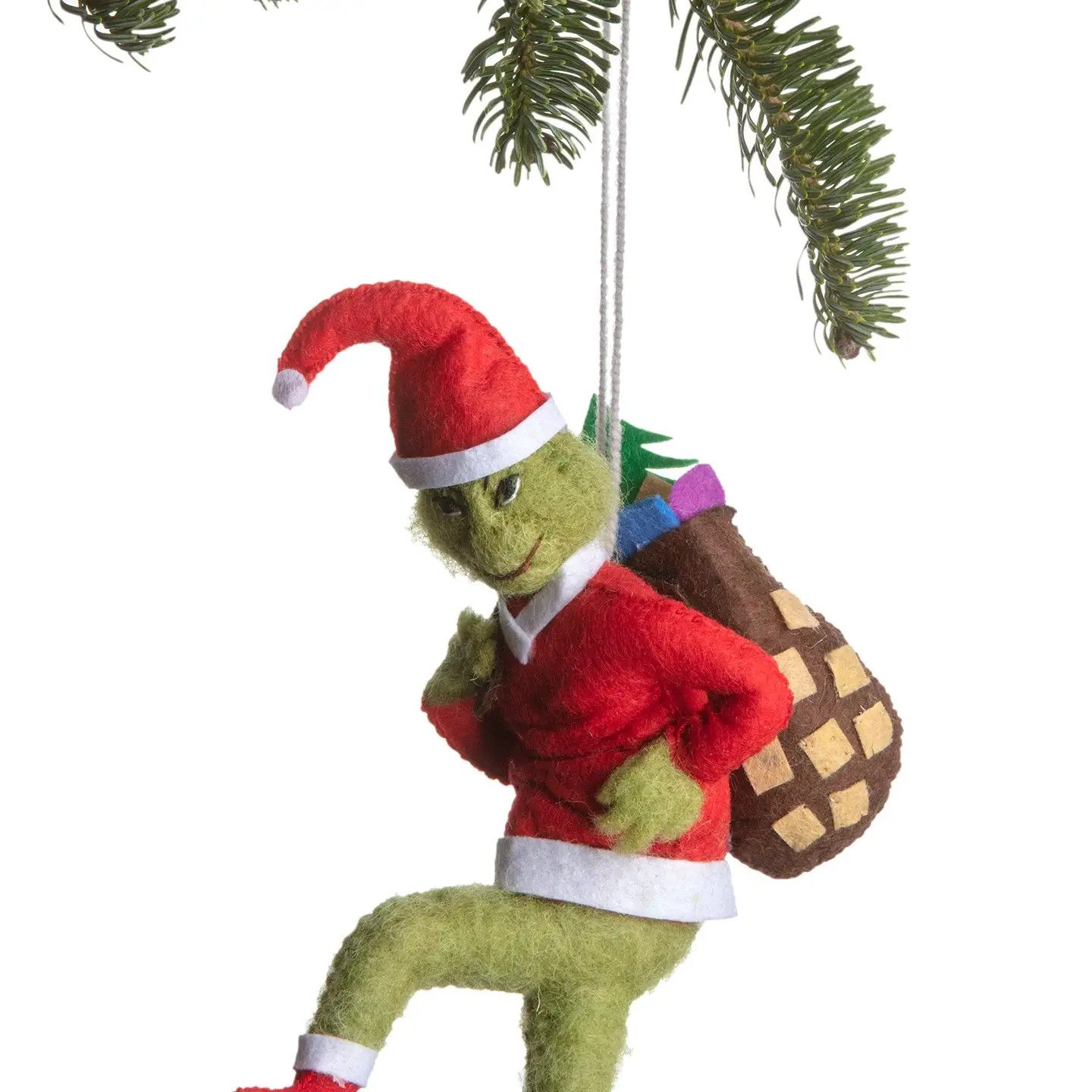 Felt Ornament Santa Grinch