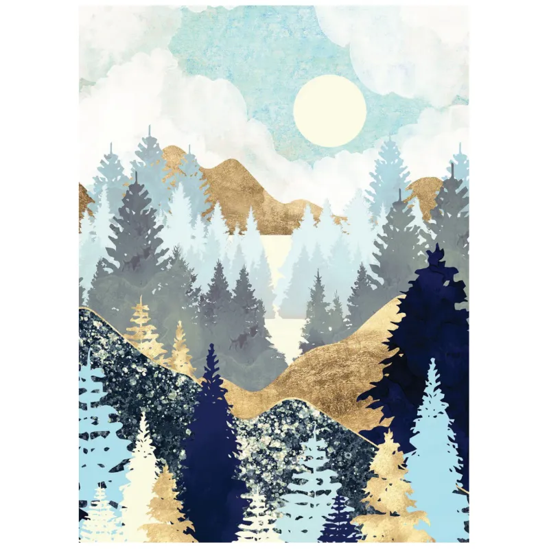 Boxed Christmas Cards Forest Vista