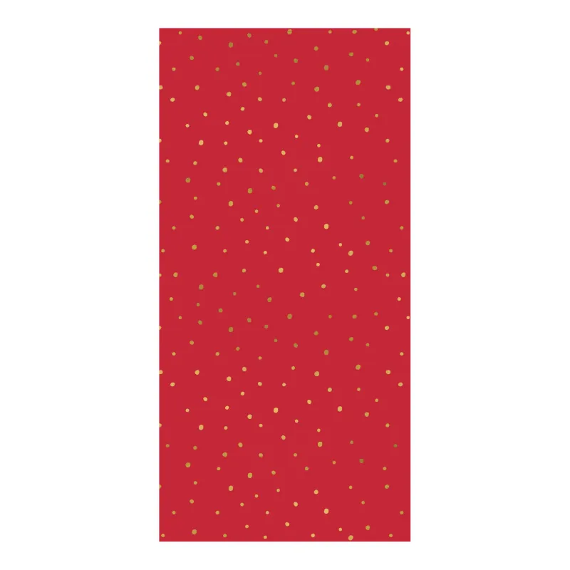 Tissue Paper Red Flecks Foil