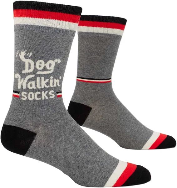 Men&#39;s Crew Socks Dog Walkin&#39; Socks