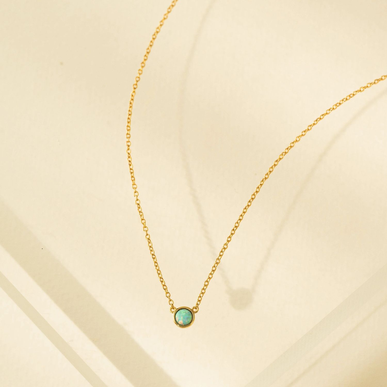 Blue Opal Waterproof Necklace