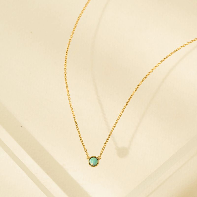 Blue Opal Waterproof Necklace
