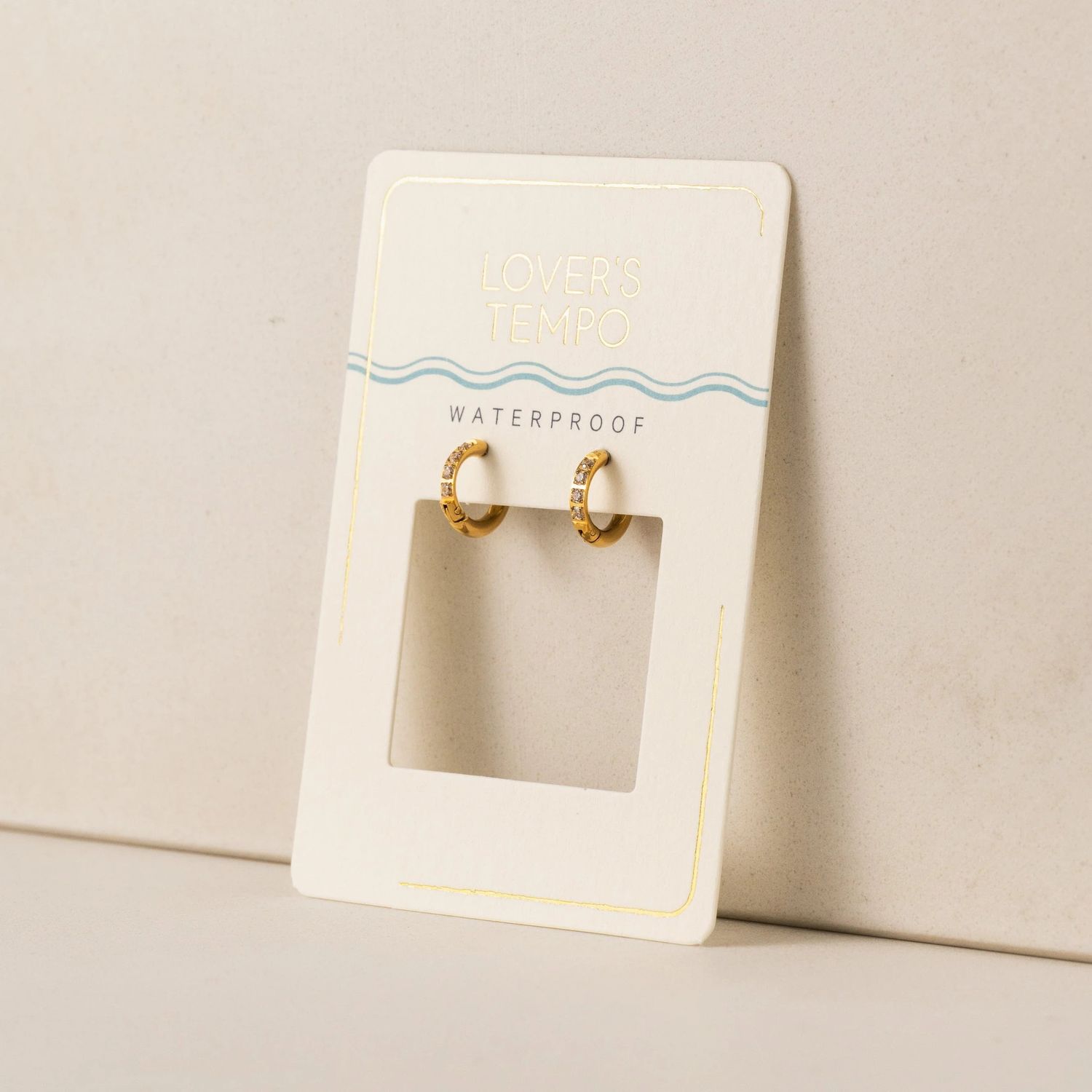 Evie 10mm Hoop Waterproof Earrings Gold