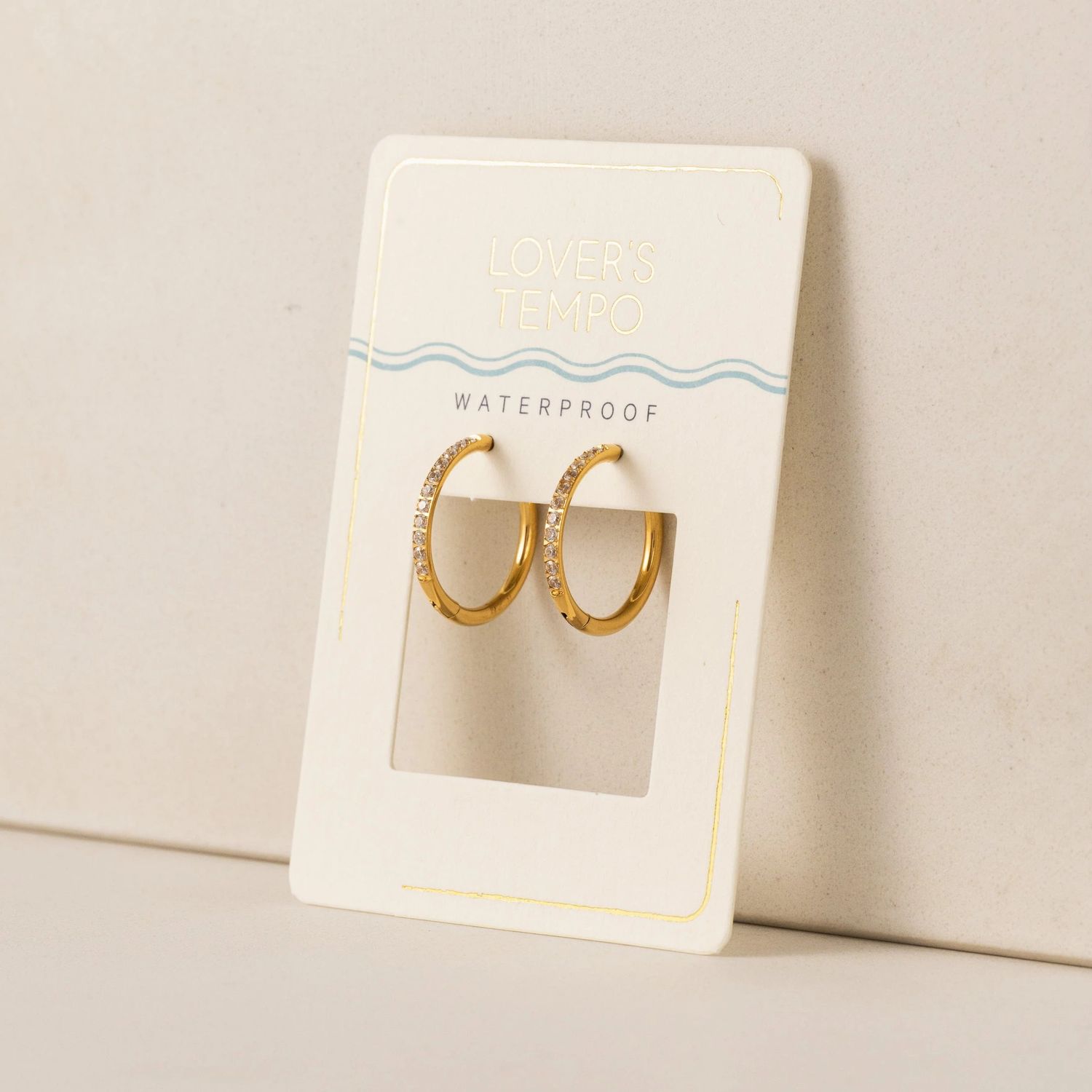 Evie 20mm Hoop Waterproof Earrings Gold