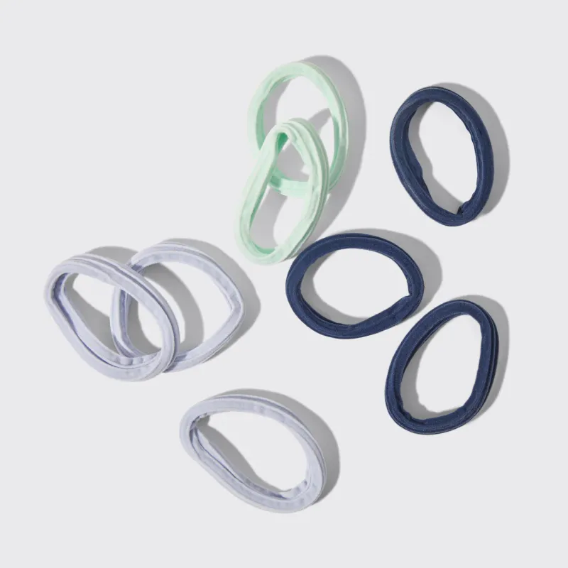 Recycled Seamless Hair Elastics 8pc Garden Bouquet